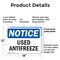 Signmission Used Antifreeze, 18 in W x Rectangle, Plastic OS-2PACK-NS-P-1218-L-18822 - alternate 7